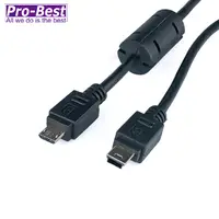 在飛比找PChome24h購物優惠-PRO-BEST USB MINI5P-MICROBM L=