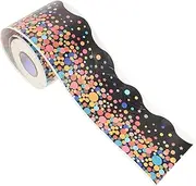 HOODANCOS 1Roll Exquisite Blackboard Sticker Border Trim Self Adhesive Classroom Decals for Bulletin Boards Walls and Lockers Versatile Festival Border for DIY Craft Projects