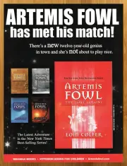 2006 Artemis Fowl Books Print Ad/Poster Eoin Colfer Official Fantasy Series Art