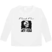 'Memento Mori with Human Skeleton' Kid's Long Sleeve T-Shirts (KL045622)