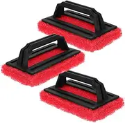 SHINEOFI 3pcs Electronics Ink Pad Electronic Cleaner Spray Screen Cleaner Buffing Adhesive Remover Mark Remover Scouring Pad Brush Stain Dishwasher Dish Scrub Brush Products Non Wire Pp Red