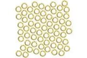 1000x 18k Yellow Gold Strong 304 Stainless Steel Open Split Jump Rings Connector Loop Bulk