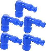 DRESSOOS 5pcs Spark Plug Caps High Temperature Resistant Protective Covers for Motorized Bicycles Scooters and Engines Easy Installation Reliable Replacement Parts