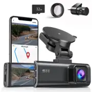 REDTIGER 4K Dash Cam Front and Rear Dash Camera With Circular Polarizing Lens