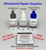Windshield Repair Kit Supplies Mylar Curing Film Sheets