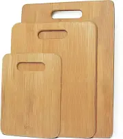 3pcs Set Bamboo Chopping Board Kitchen Meat, Vegetables, Fruit, Cheese Bamboo Wo