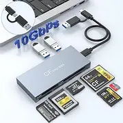 Rocketek CFast 2.0 Card Reader & USB 3.0 to SATA Adapter Converter Cable Support CFast 2.0 Memory Card SDD & 2.5" Sata HDD Hard Drive - Read Write Hard Drive CF Card Simultaneously
