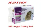 450 x Pet Dog Puppy Indoor Cat Toilet Training Pads ANTIBACTERIAL Absorbent 56x56cm