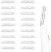 18 Pack Replacement Heads Compatible with Finishing Touch Flawless Dermaplane Glo Lighted Facial Exfoliator Protection Net Stainless Steel Heads