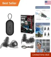 High Fidelity Ear Plugs - Noise Reduction for Work, Concerts & Travel - 2 Pairs