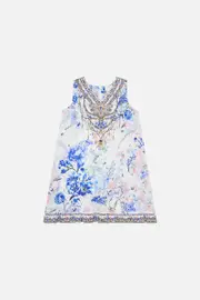 KIDS FRILL HEM PLAYSUIT 4-10 TUSCAN MOONDANCE