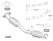 Front Catalytic Converter for 2017-2018 Nissan Sentra 1.8L L4 GAS DOHC