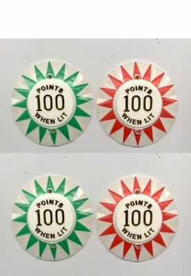 Bally SEE SAW Pinball Machine POP BUMPER CAP SET