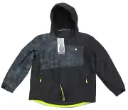Free Country Boys Multi Rip Stop Boarder Jacket Black/GreyCamo Size XL 14/16