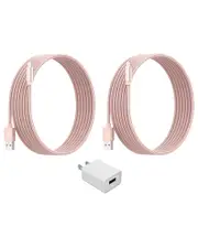 Posh Tech Rose 2-Pack Braided Lightning To USB Charge & Sync Cable