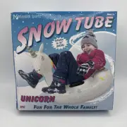 Unicorn Inflatable Snow Tube Heavy Duty For Sledding Or Swimming Pool 35"