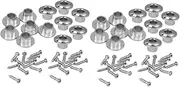 CIMAXIC 4 Sets Folk Guitar Tuner Ferrule Replacement Semiclosed Guitar Tuner Bushing Adapter Easy Retrofit
