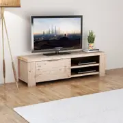 TV Stand Entertainment Unit Solid Wood Cabinet Storage Furniture
