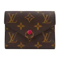 在飛比找ETMall東森購物網優惠-Louis Vuitton VICTORINE帆布翻蓋信封短