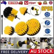 6Pcs Electric Cleaning Drill Brush Set Power Scrubber Brush Tool Attachment Kit