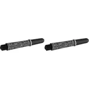 6pc Target Pro Grip Ink Shaft Dart Stem Game Accessory Multipack Medium Black