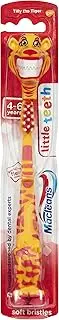 Macleans Kids Little Teeth Soft Toothbrush for Children 4-6 Years, Flex-O-Friends, Assorted Colors