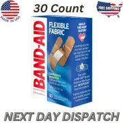 Band-Aid Brand Flexible Fabric Adhesive Bandages Assorted Sizes 30 ct*BRAND NEW*