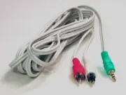 12 Foot 3.5mm Stereo Male to 2 RCA Stereo Male Cable (12' Feet Converter Cables)