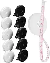 BAZEITFLOW 10pcs Plastic Soft Ruler Seam Retractable Tape Measure Sewing Body Tape Measure Soft Waist Small Body Seamstress Retractable Tailor Ruler Flexible Sewing Plastic