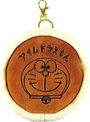 [T's factory] Tees Factory I'm Doraemon Plush Pass Case, Dorayaki, Accessory Holder, Reel Included