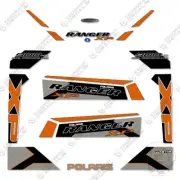 Fits Polaris Ranger 900 EFI XP White Lightning Decal Kit - Custom Orange / Grey