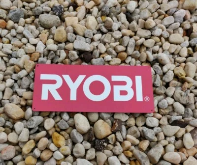 Ryobi Power Tool Metal SIGN Cordless Drill Work shop Garage Red 5x12 50208
