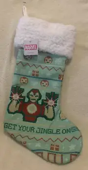 St Nicholas Square Marvel's Iron Man Christmas Stocking 22" - NWT
