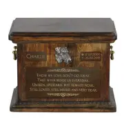 Airedale Terrier large urn with a dog's likeness Art-Dog