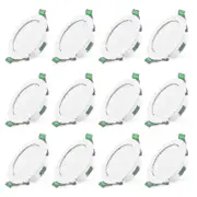 12pcs 7w White Led Downlight Recessed Ceiling Lights Slim Spot Light