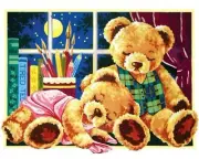 "Sweet Dreams" Printed Needlepoint Tapestry Canvas Collection D'art 10457
