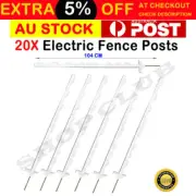20pcs STRIP GRAZE POLY TREAD POSTS MULTI WIRE TAPE ELECTRIC FENCE POST FENCING
