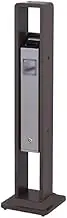 Garbage Cans Outdoor Vertical Ashtray Smoking Area Stainless Steel Large Cigarette Butt Column Commercial Butt Collection Bucket Outside Trash Bin(Black)