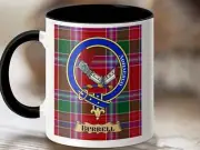 Burrell Clan Scottish Tartan Crest Mug
