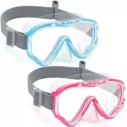 Kids-Goggles with Nose Cover Diving Mask Elastic Fabric Strap Anti Fog...