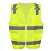 Cordova VS281 Cordova Type R, Class II, Lime Surveyors Vest, Solid Front and...