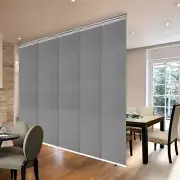 Panel Track Sliding Vertical Blinds 36-153"W (3-7 Panels) - Shadow Gray