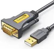 UGREEN USB to RS232 DB9 9 Pin Male Serial Adapter Cable with PL2303 Chipset Compatible with Windows 11 10 8.1 8 7 XP Vista, Mac OS, Linux for Cisco Router and Switch, Celestron Telescope (1m)