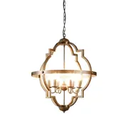 [Florabelle Living] Marshall Ceiling Pendant Large Rust Brown and Silver Black