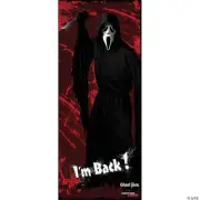 FUN WORLD GHOST FACE I'M BACK DOOR COVER HALLOWEEN DECORATION FW91953GF