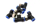 5pc Female Branch Tee 1/2" OD X 3/8" NPT Thread Push to Connect Fittings