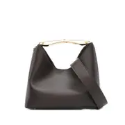 [Elleme] Elleme Boomerang Top-handle Leather Tote Bag ONE SIZE BROWN
