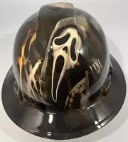 New Full Brim Hard Hat Custom Hydro Dipped SCREAM GHOST FACE KILLER