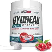 EHP Labs Hydreau Electrolytes Powder No Sugar - Hydration Powder for Endurance & Energy - Electrolyte Powder for Men & Women - Sugar Free Electrolytes - (40 Serves, Raspberry Refresh)