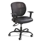 Safco Vue Intensive Use Mesh Task Chair, Vinyl Seat, Black